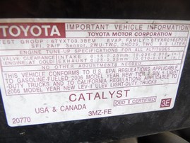 2006 Toyota Sienna LE White 3.3L AT 2WD #Z24720